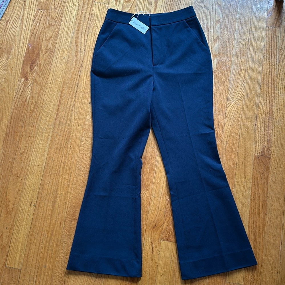 Favorite Daughter | The Phoebe Crop Flare Pant | Navy | size 4